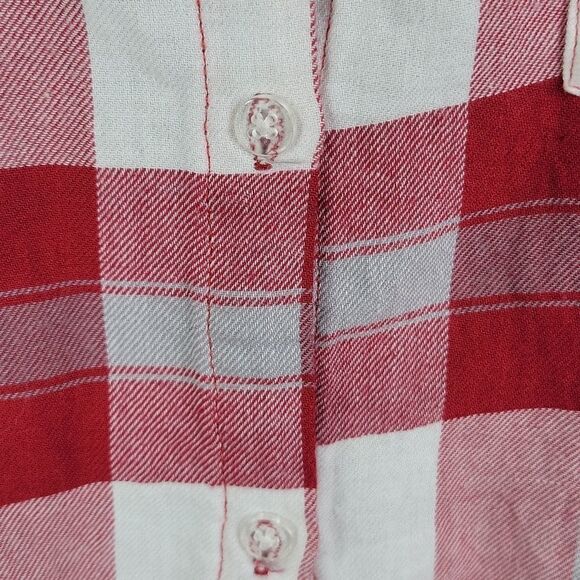 CONCEPTS SPORT Alabama Red/White/Gray Plaid Flannel‎ Shirt Medium - Picture 4 of 10